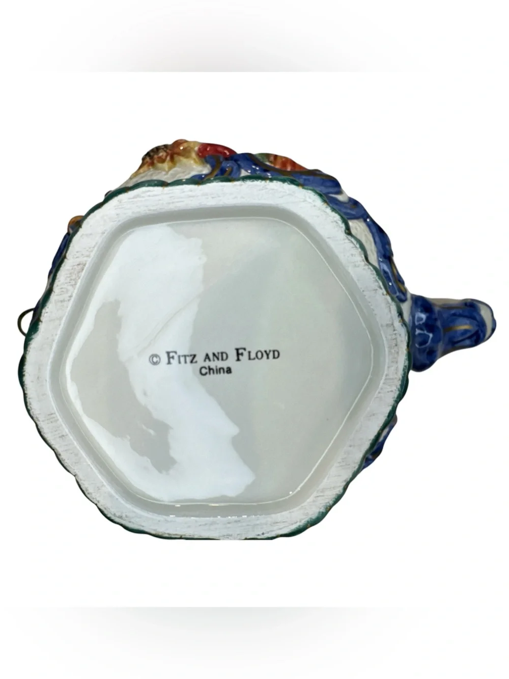 Vintage Fitz & Floyd Florentine Fruit Teapot with Lid